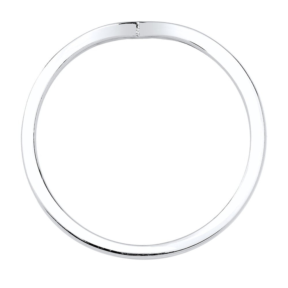 Elli Elli Bague Femmes V-Forme Empilement Tendance en Argent Sterling 925 Bague