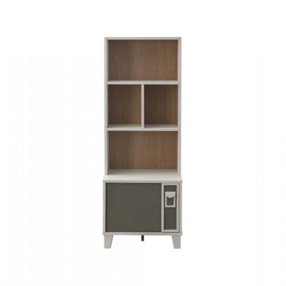 JVmoebel Bücherregal Bücherregal Bücherschrank Standregal Regal Holz Grau Kinderzimmer, Made In Europe