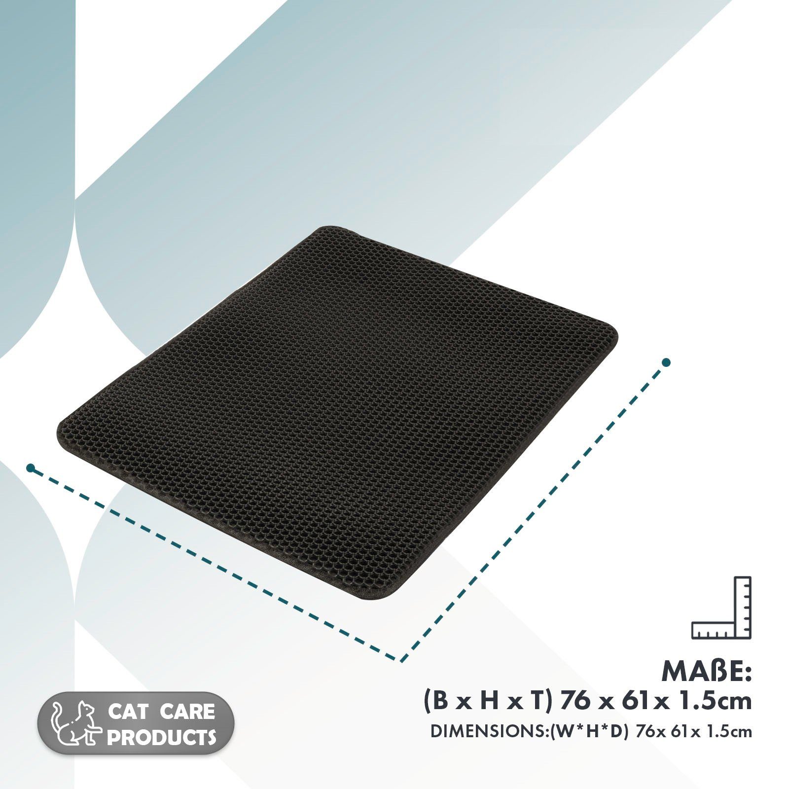 Kubus Katzentoilette Katzenstreumatte Kira, Doppelschichtiges Waben-Design, Verschiedene Farben