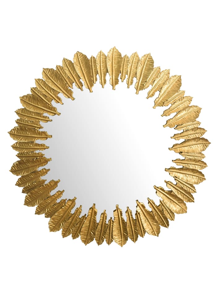 KADIMA DESIGN Wandspiegel Federn 68 cm Metall Design Hängespiegel , Eisen günstig kaufen onesize