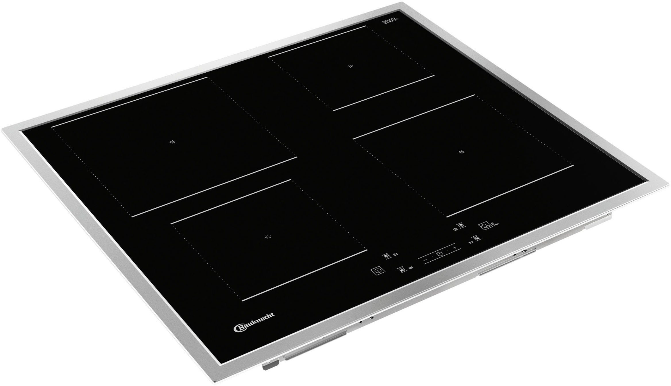 BAUKNECHT Backofen-Set BAKO4 HI6 BLACK, mit 2-fach-Teleskopauszug, Hydrolyse