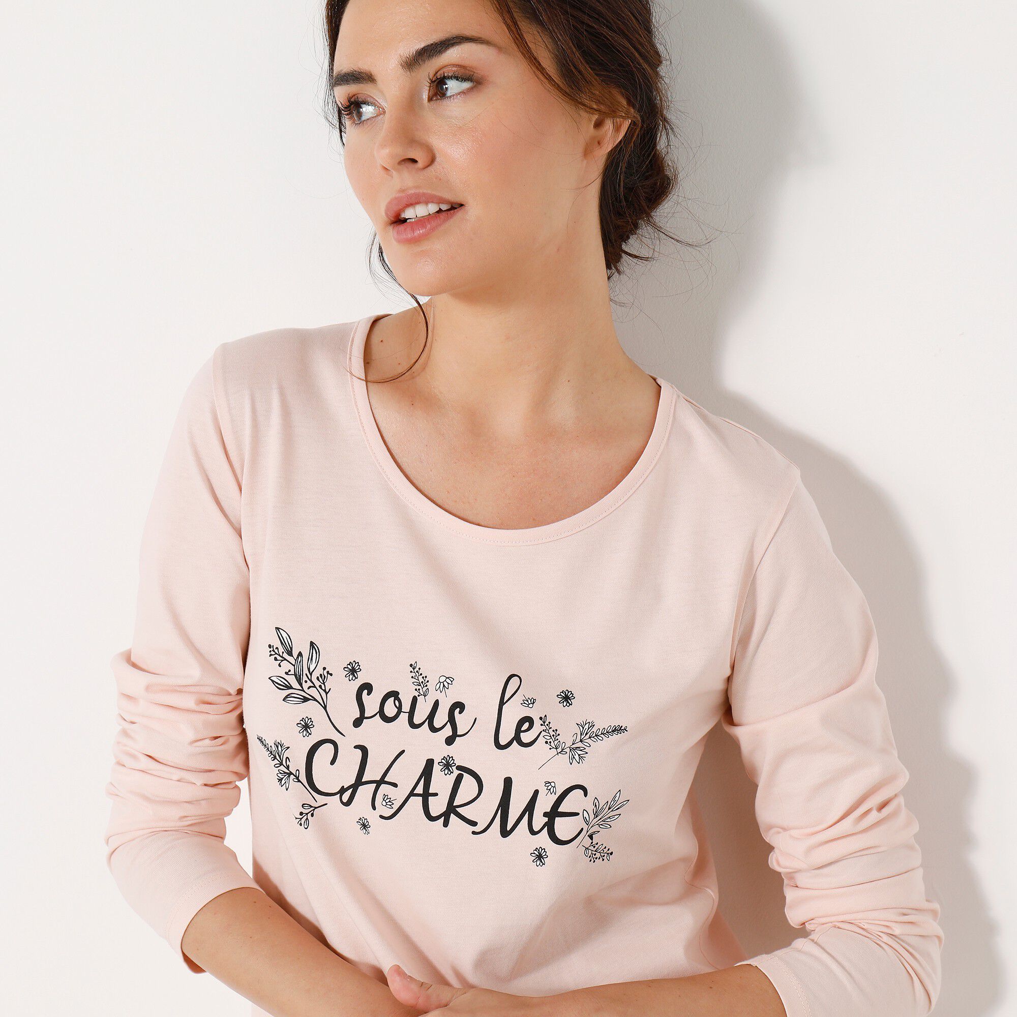 Pyjama manches longues motif 