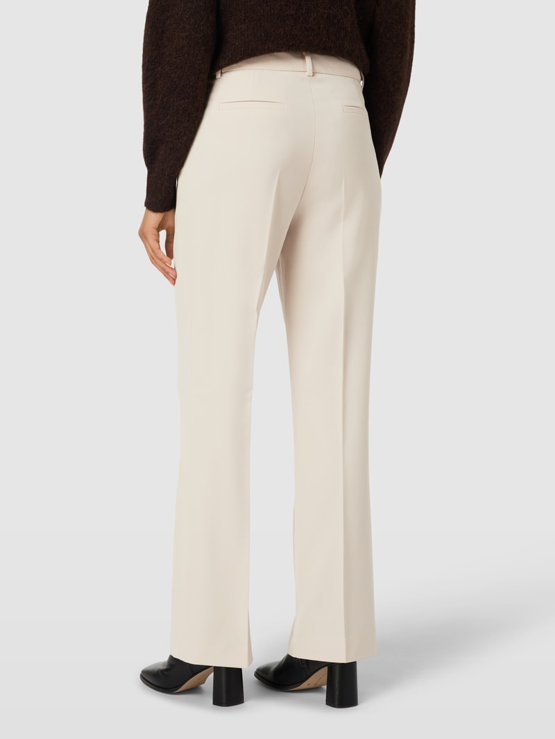 Hose mit Bundfalten in beige