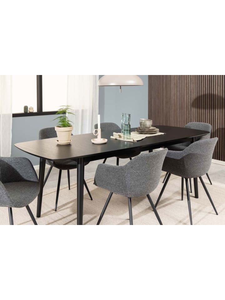 ebuy24 Esstisch Montreux Schwarz 219 x 90 cm günstig kaufen onesize