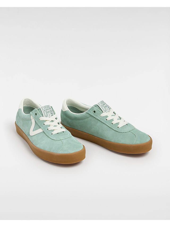 Vans Leder-Sneakers in Mint günstig kaufen