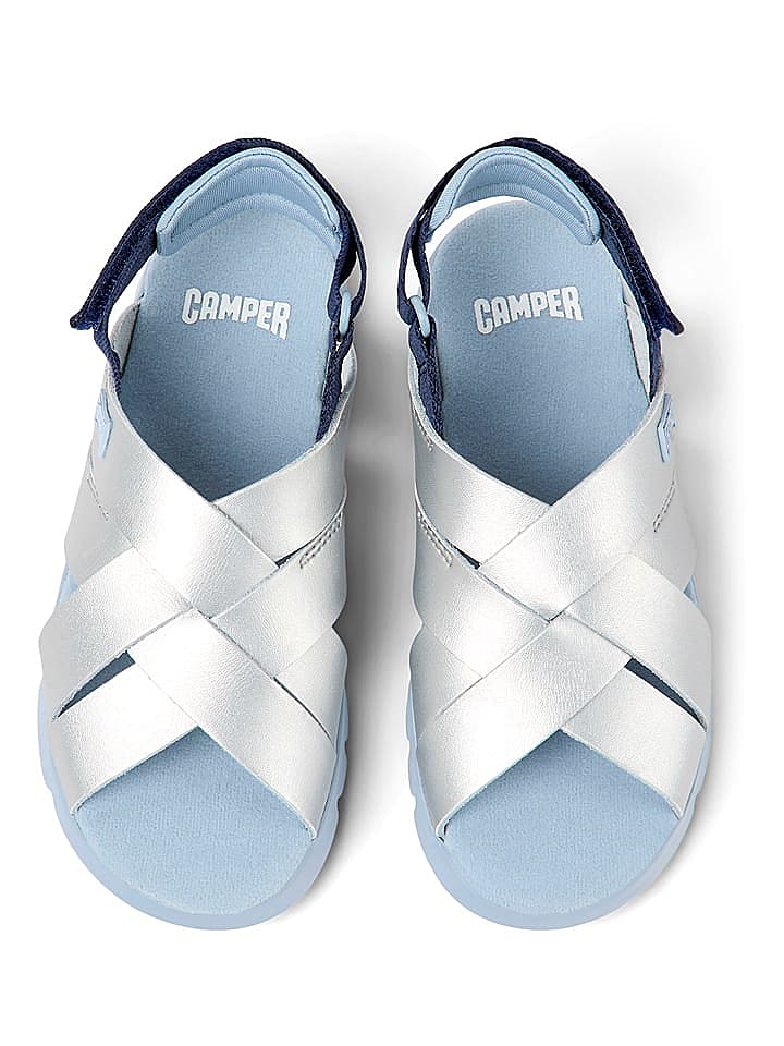 Camper Sandalen in Silber/ Hellblau günstig kaufen 33