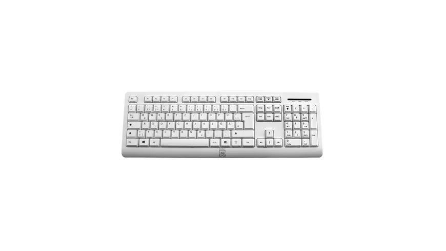 Müller kabelgebundene Tastatur, QWERTZ (DE/AT), weiß