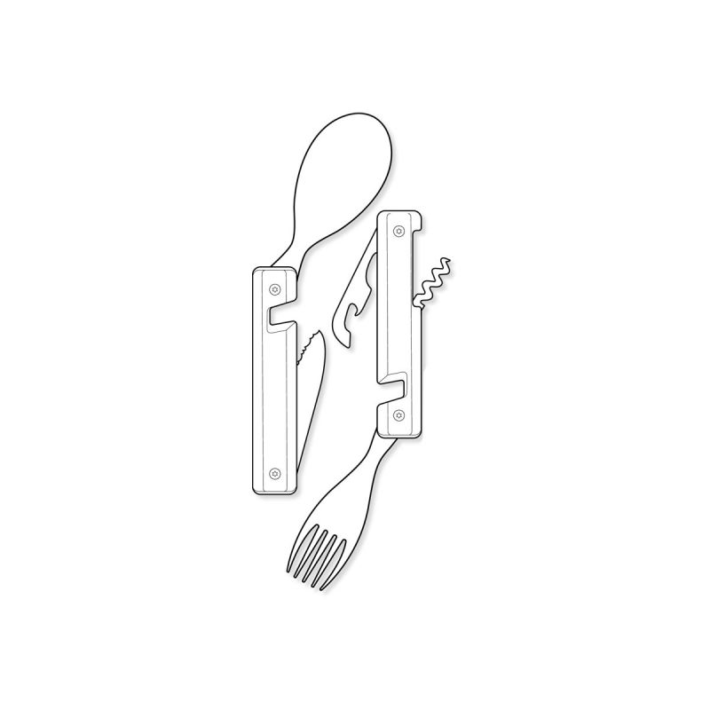 Akinod Multifunction Cutlery 13H25 Black Mirror Tropique