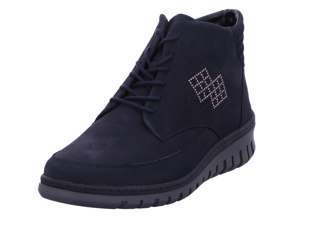 WALDLÄUFER Schnür-Stiefeletten blau ELEFANT