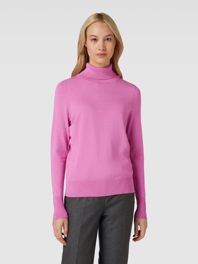 Longsleeve mit Rollkragen in pink