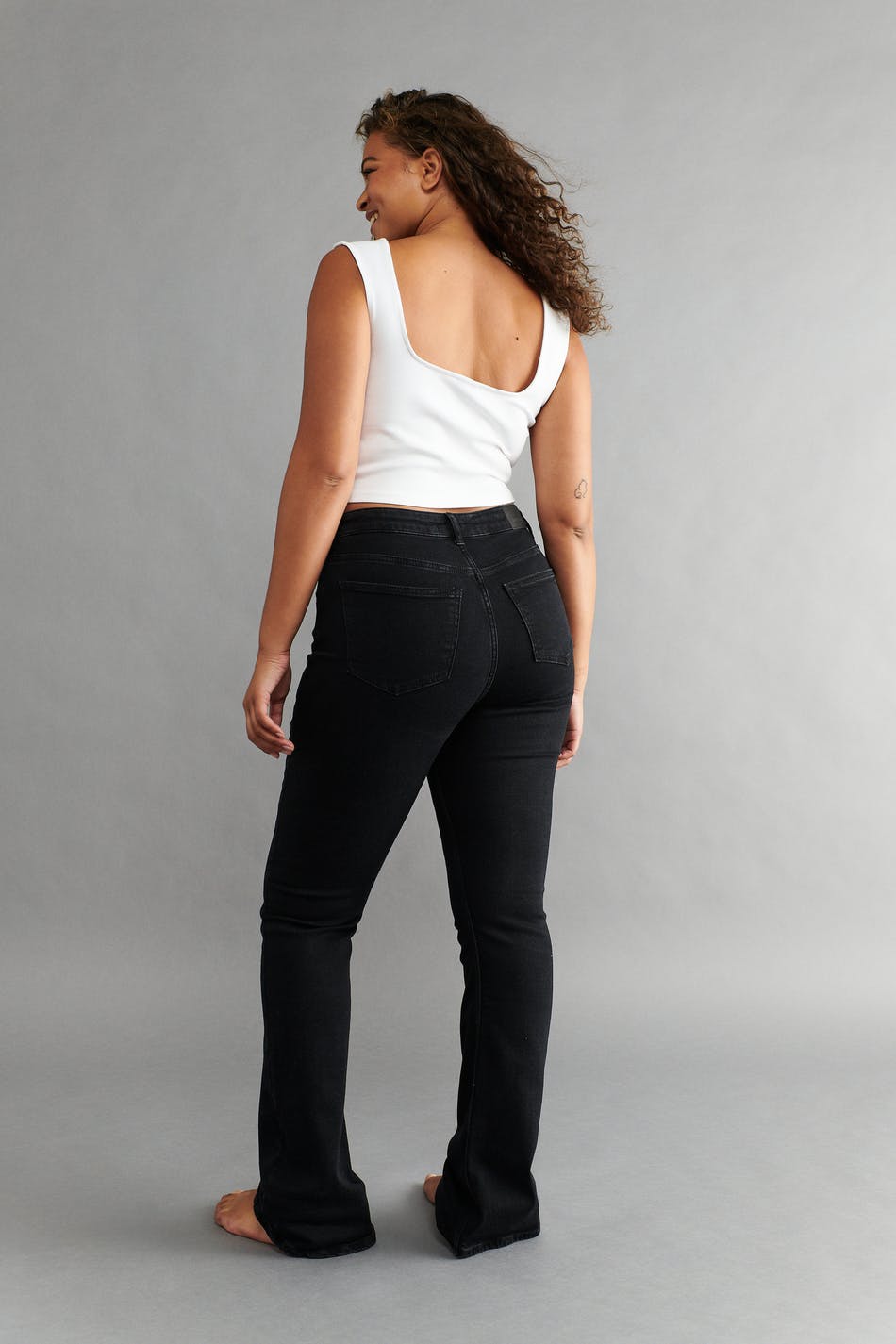 Full length flare jeans