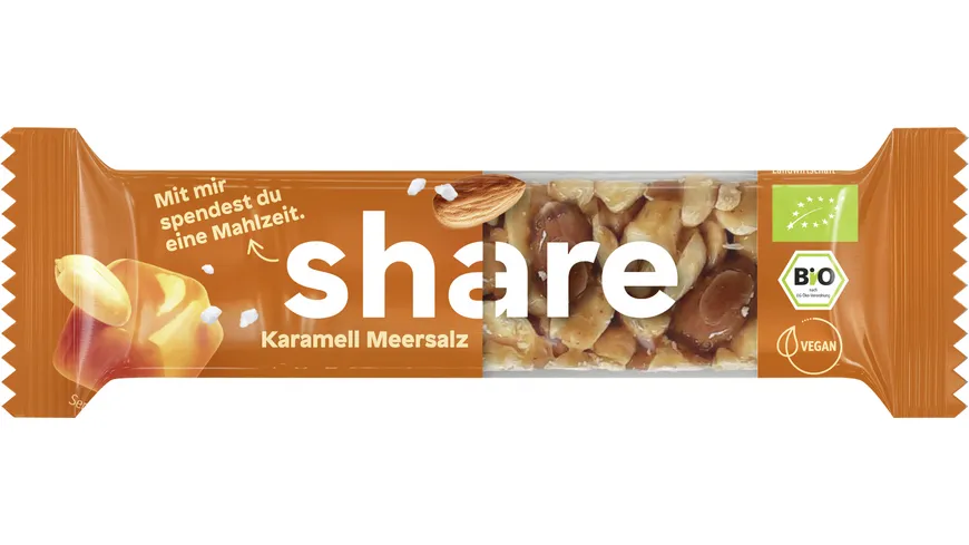 share Bio Nussriegel Karamell Meersalz 35 g