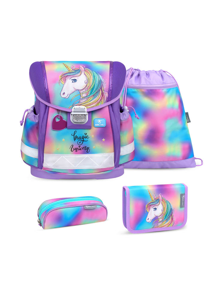 Belmil Classy Rainbow Color Schulranzen Set 4 tlg günstig kaufen onesize