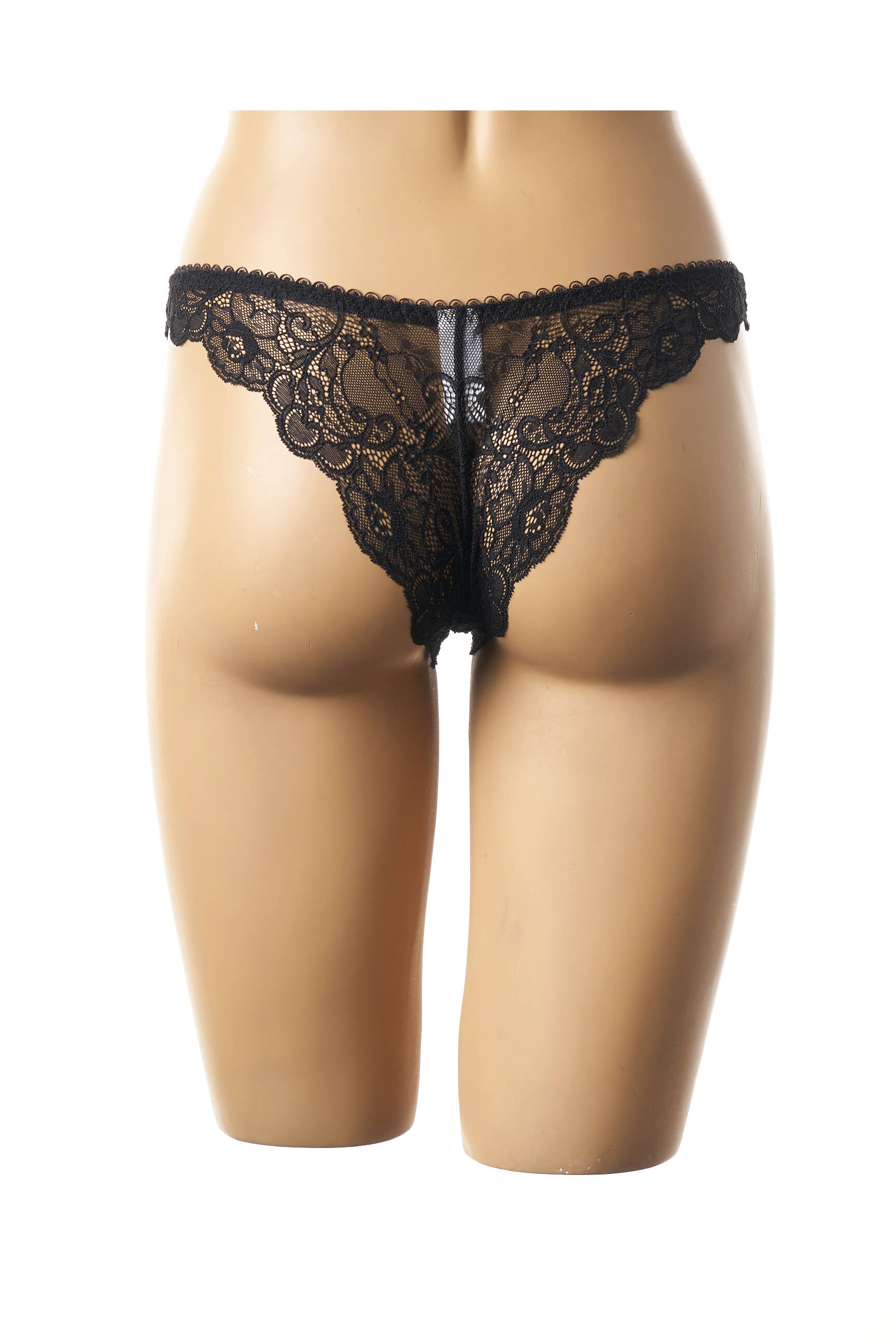 Cache Coeur Lingerie Maternite Femme couleur noir