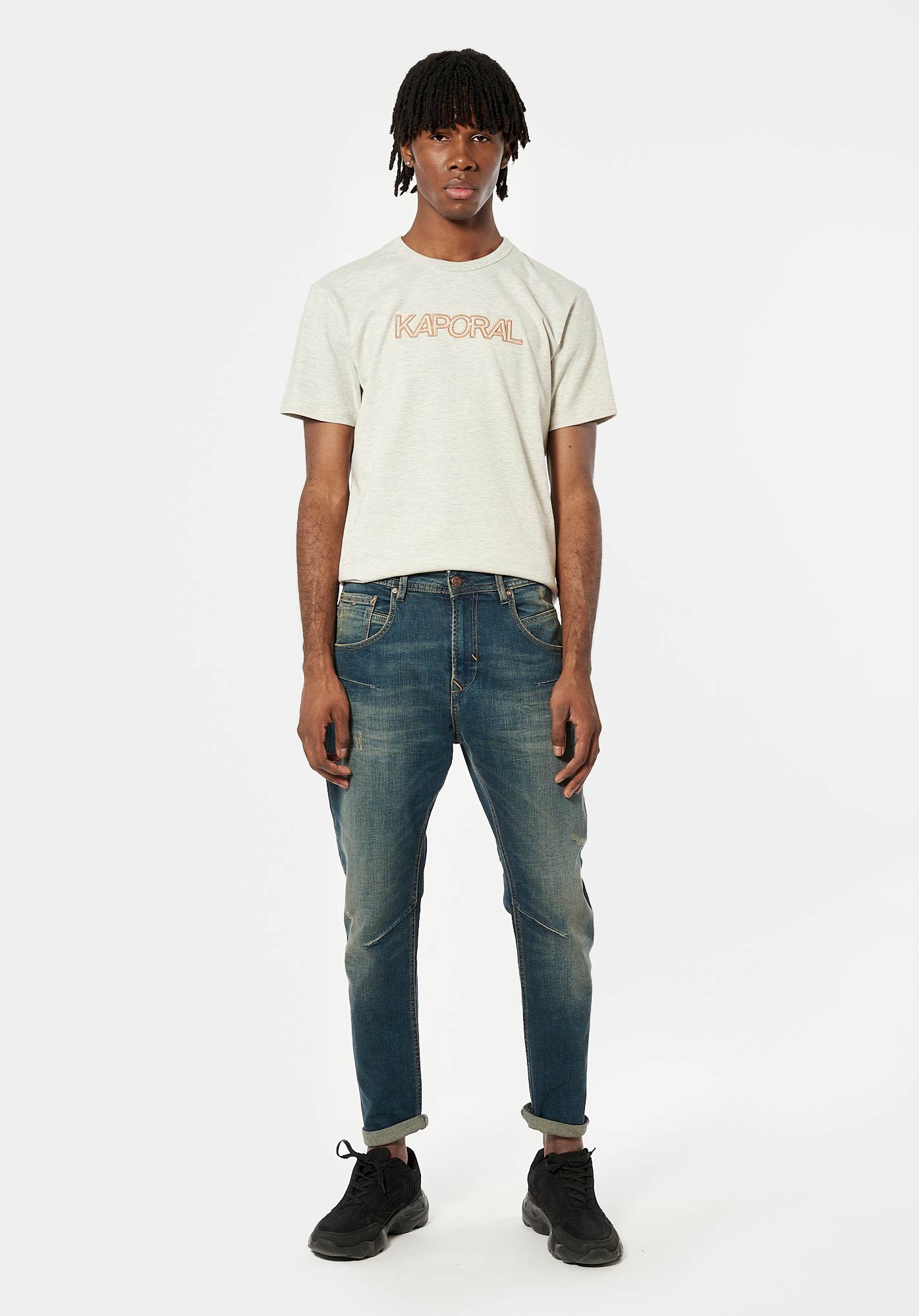RAZED  Jean relaxed cropped Homme