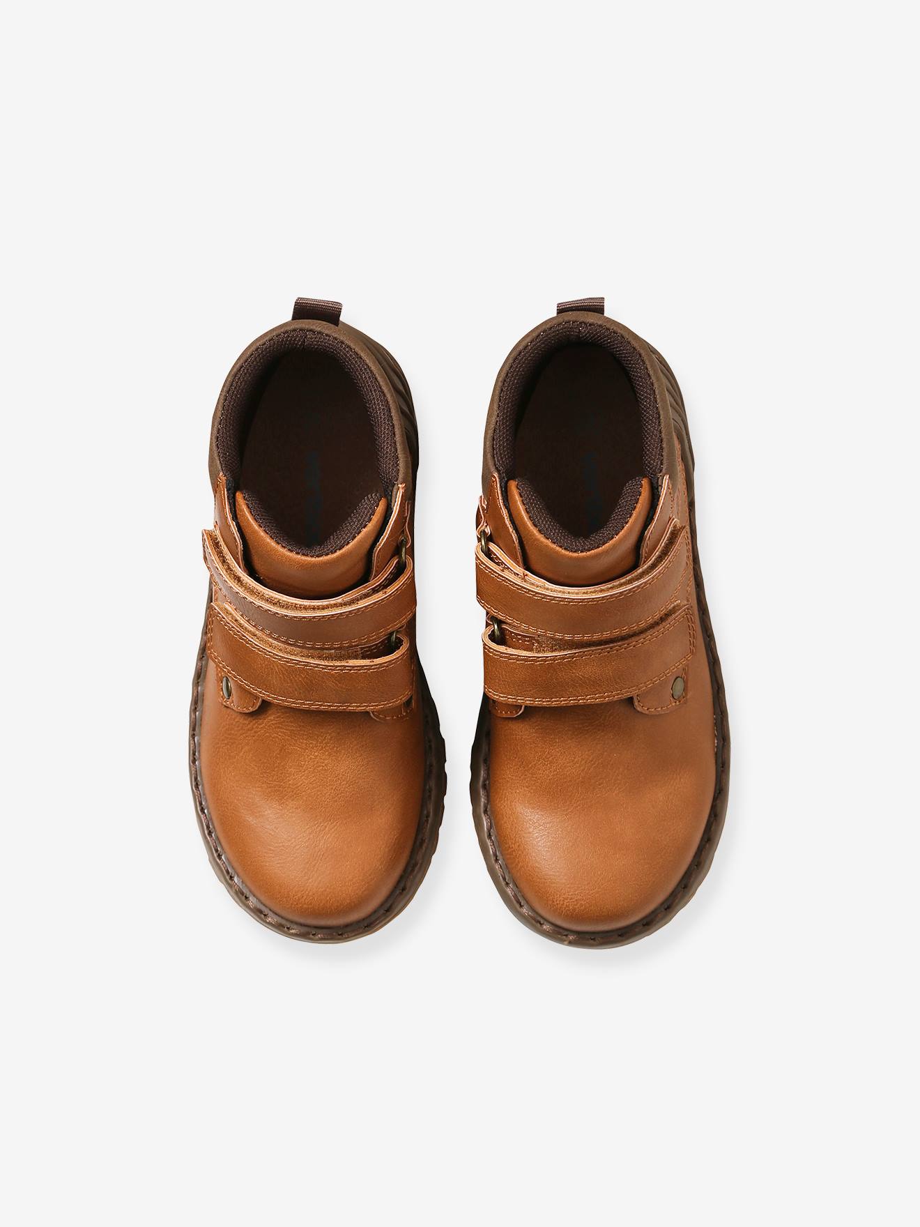 Bottines scratchées garçon gris