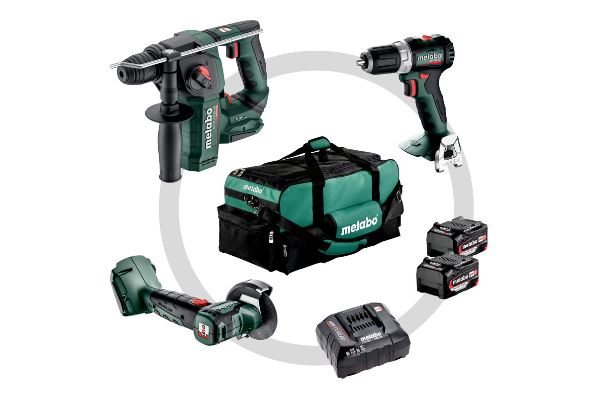 „Metabo“ 685235000 „Combo“ rinkinys 3.1.1 18 V 4.0 Ah ličio jonų – 3 įrenginiai