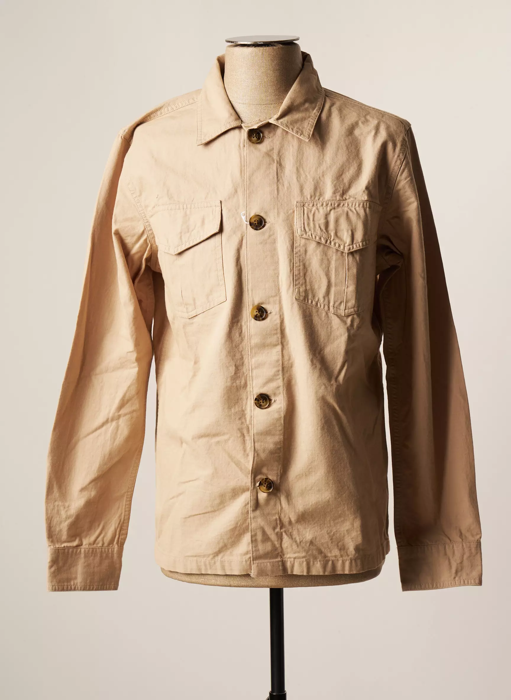 Knowledge Cotton Apparel Vestecasual Homme couleur beige