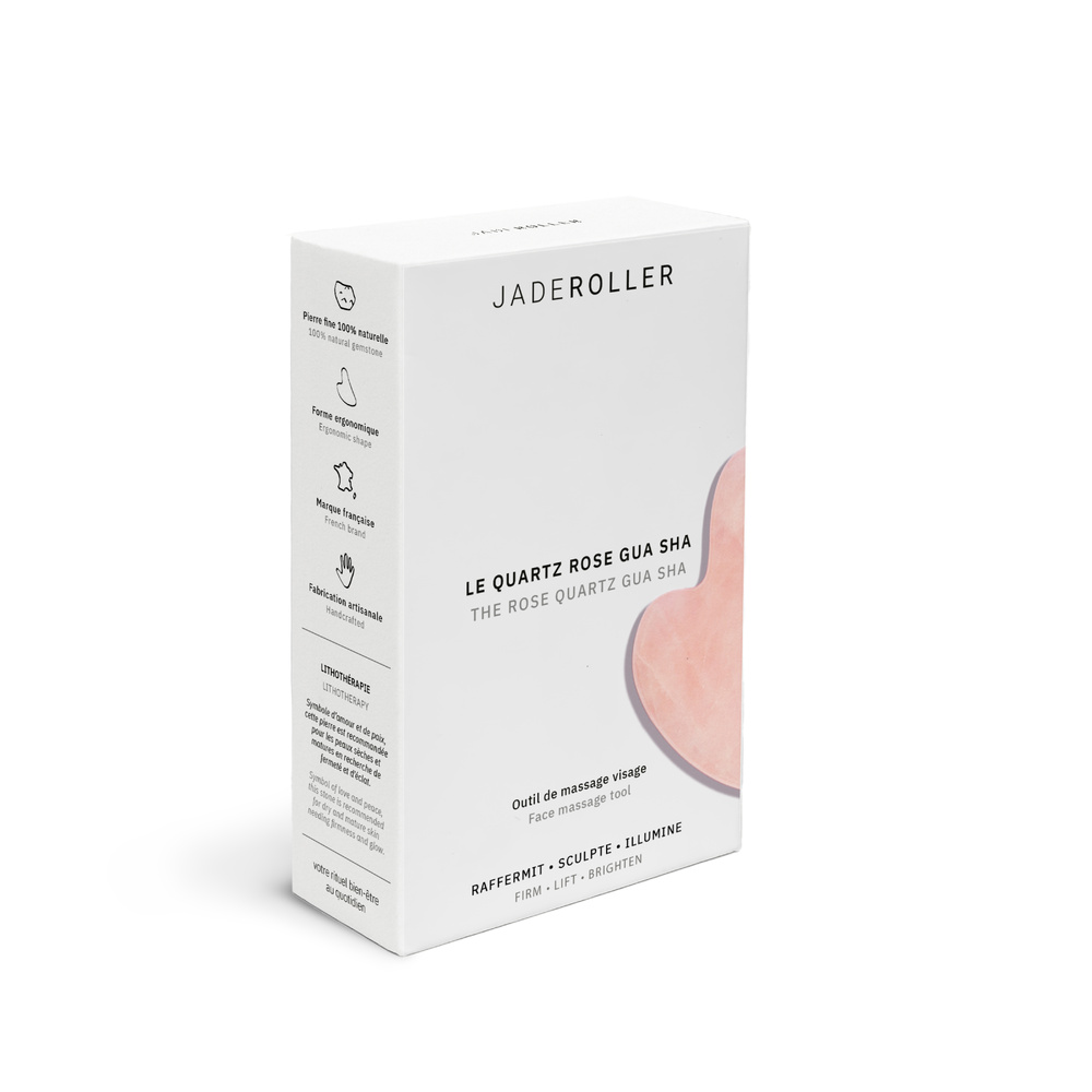 Jade Roller Le Gua Sha Quartz Rose Pierre de massage