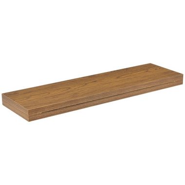 en.casa Wandboard, Wandregal Hängeregal Schlüsselboard 80 x 23,5 x 5 cm Walnuss-Imitat