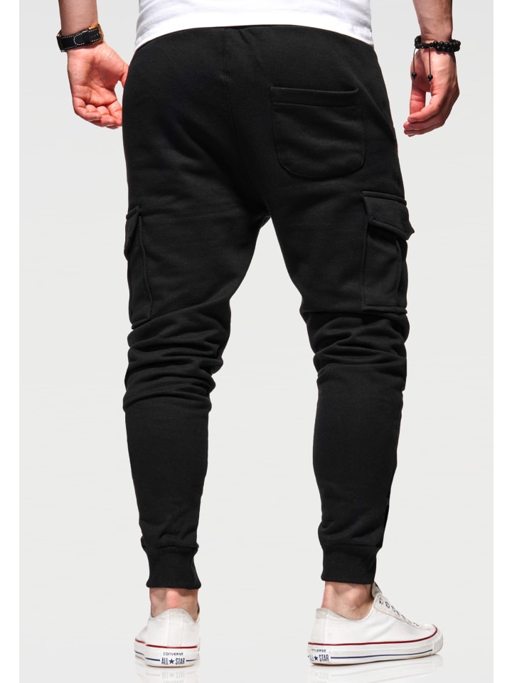 SOULSTAR Jogginghose - MPKANSAS Lange Sporthose Trainingshose mit Cargotaschen in Schwarz günstig kaufen