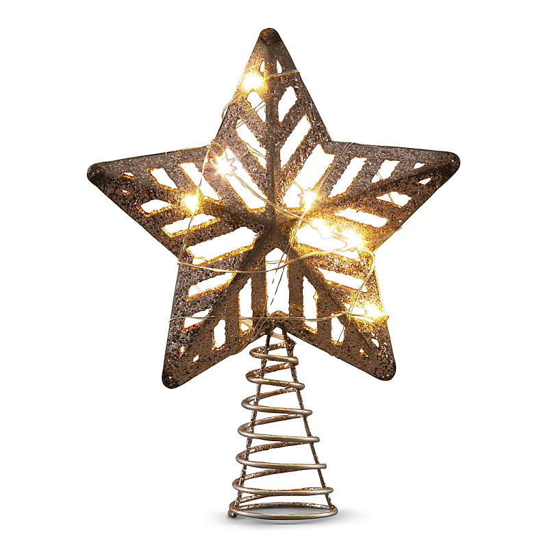 Light IT Toppstjerne 10 LED-lys Diameter 15 cm, batteridrevet
