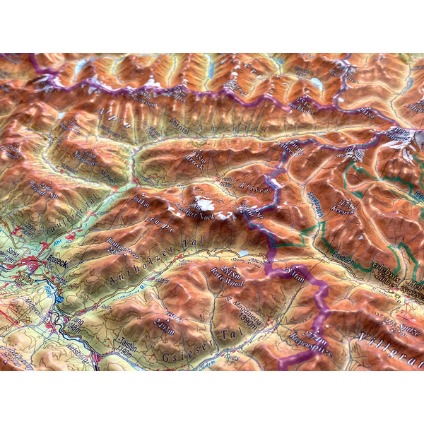RELIEF TIROL 1:325.000 - Karte