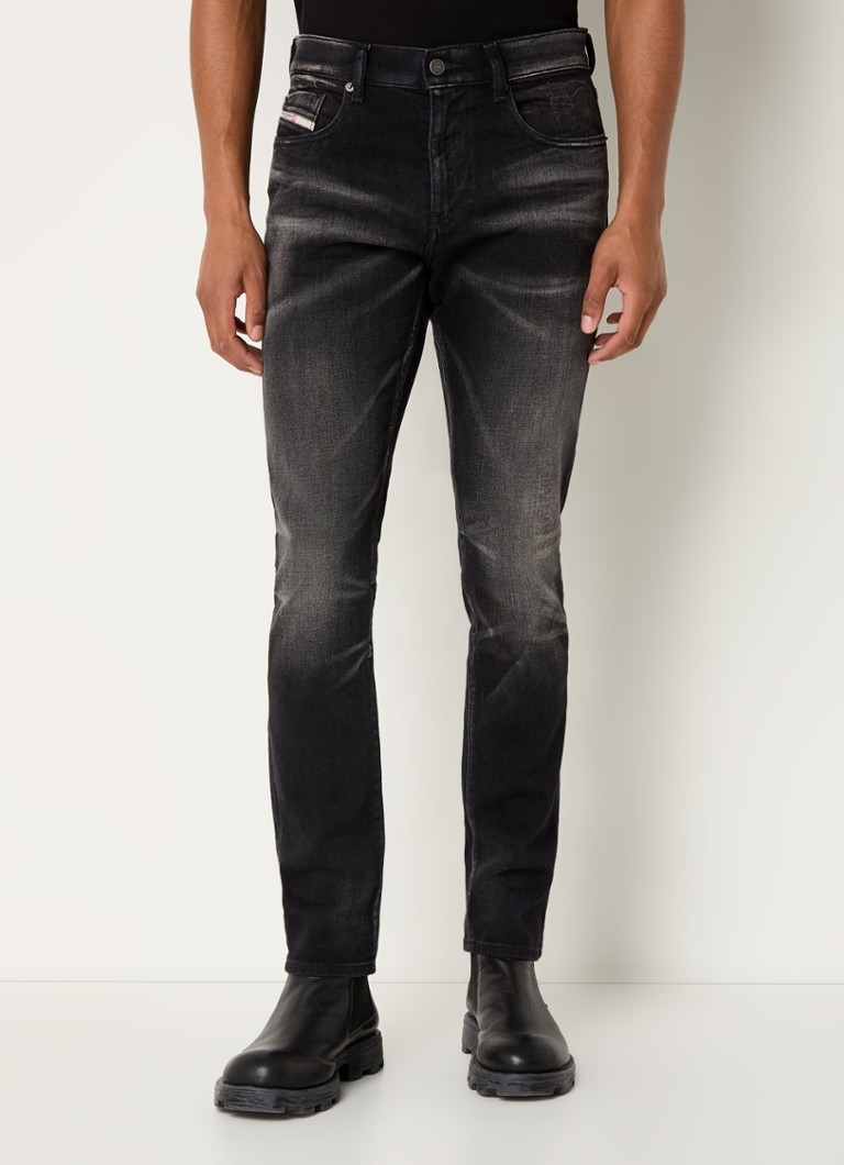 Jeansy Diesel D-Struct Slim Fit 2019, wykończenie typu slip-on