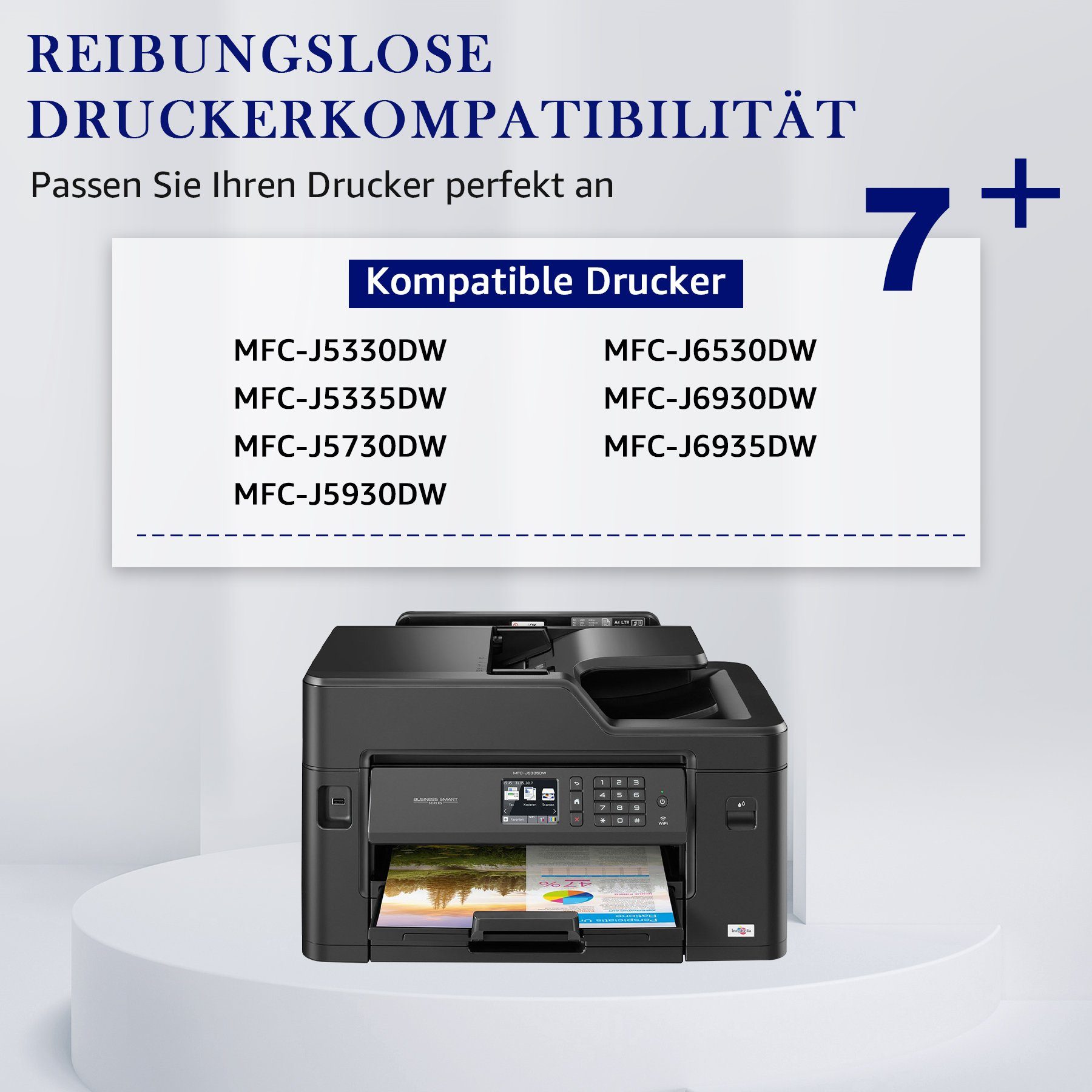 MOOHO 4er Multipack für LC3219 XL LC3219XL MFC-J5330DW J5335DW Tintenpatrone (J5730DW)