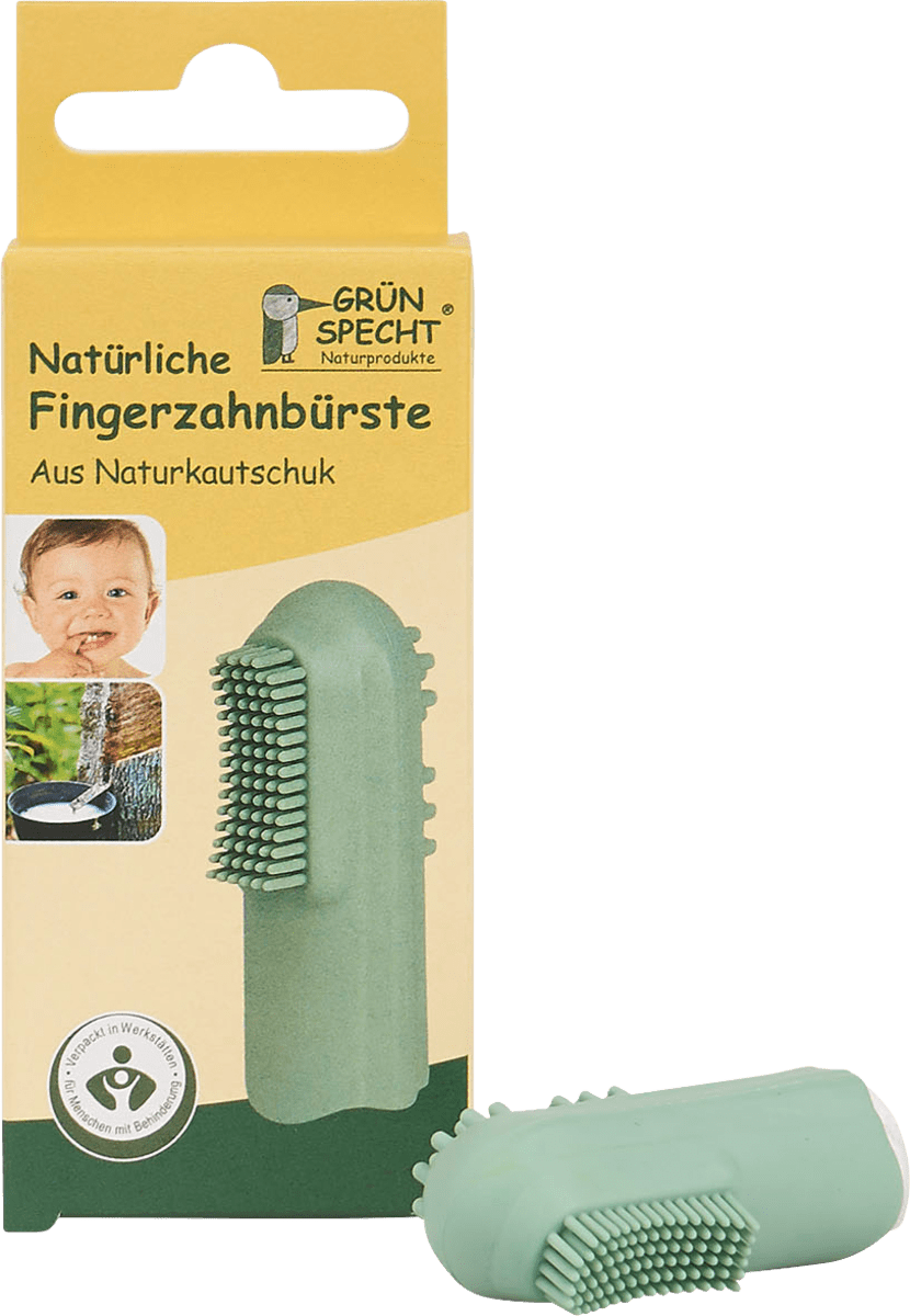Fingerzahnbürste natürlich, Naturkautschuk, 1 St