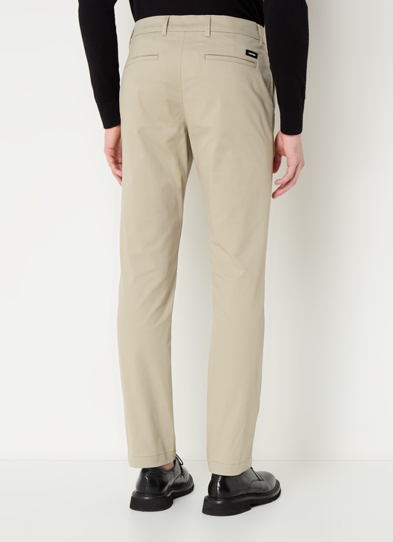 Pantaloni chino slim fit cu buzunare laterale Calvin Klein