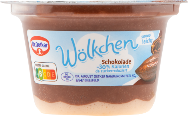 Dr. Oetker Wölkchen Schokolade zuckerreduziert