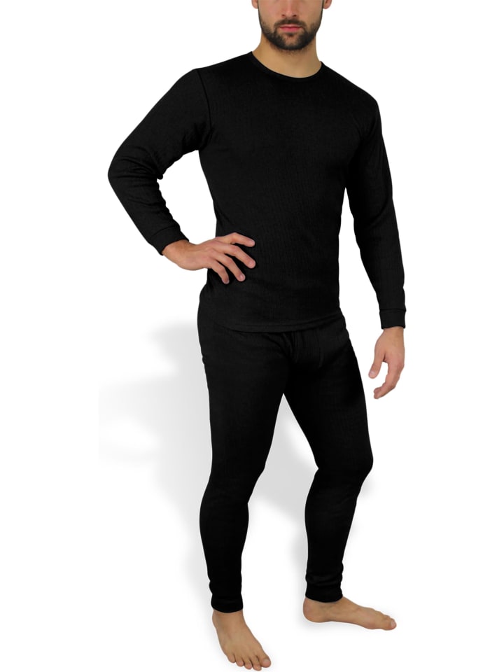 Normani Outdoor Sports Thermo Unterwäsche Garnitur in Schwarz günstig kaufen