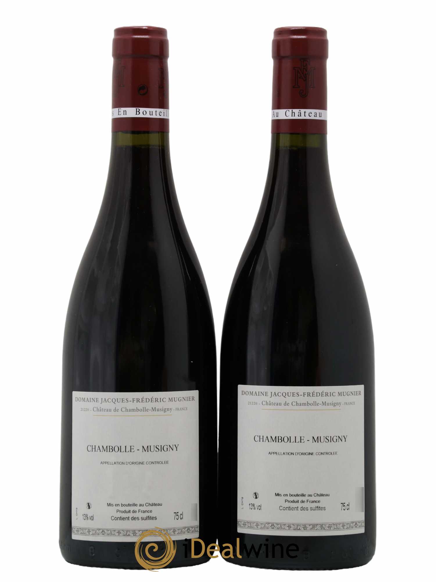 Chambolle-Musigny Jacques-Frédéric Mugnier  2019 - Lot de 2 Bouteilles