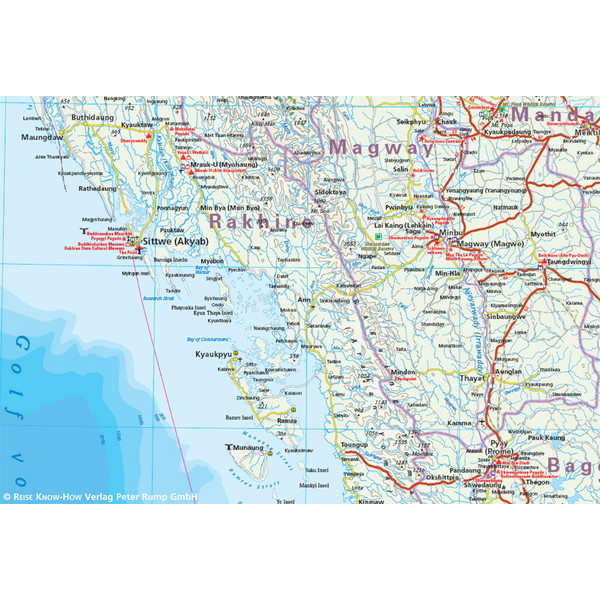 RKH WMP MYANMAR 1 : 1.500.000 - Straßenkarte