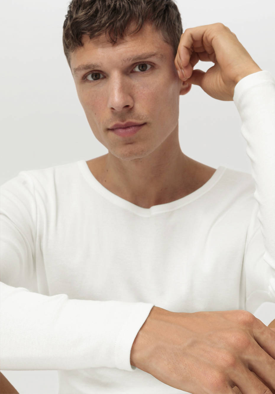 Langarm-Shirt aus reiner Bio-Baumwolle, 2er-Pack