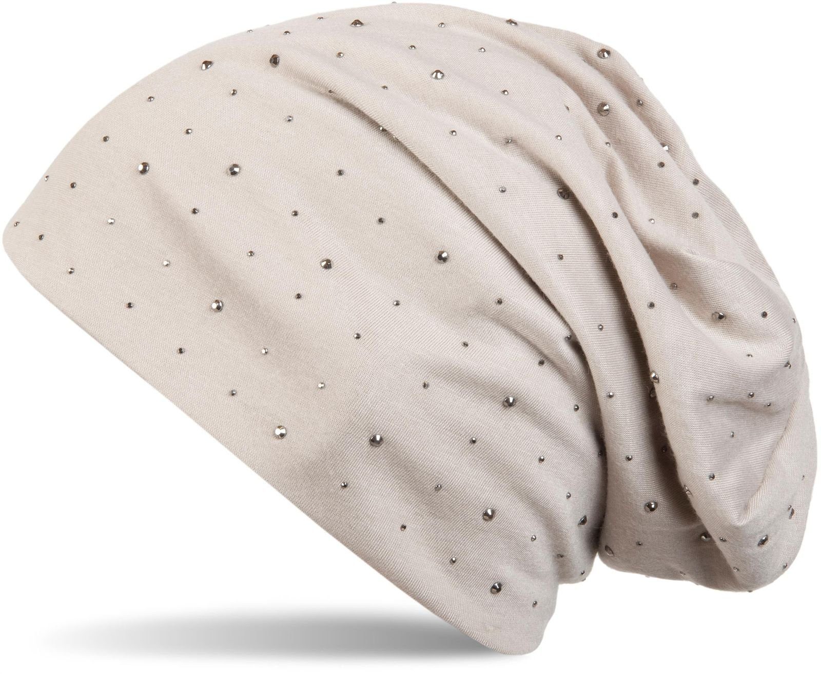 styleBREAKER Beanie (1-St) Beanie mit Strass Nieten Applikation