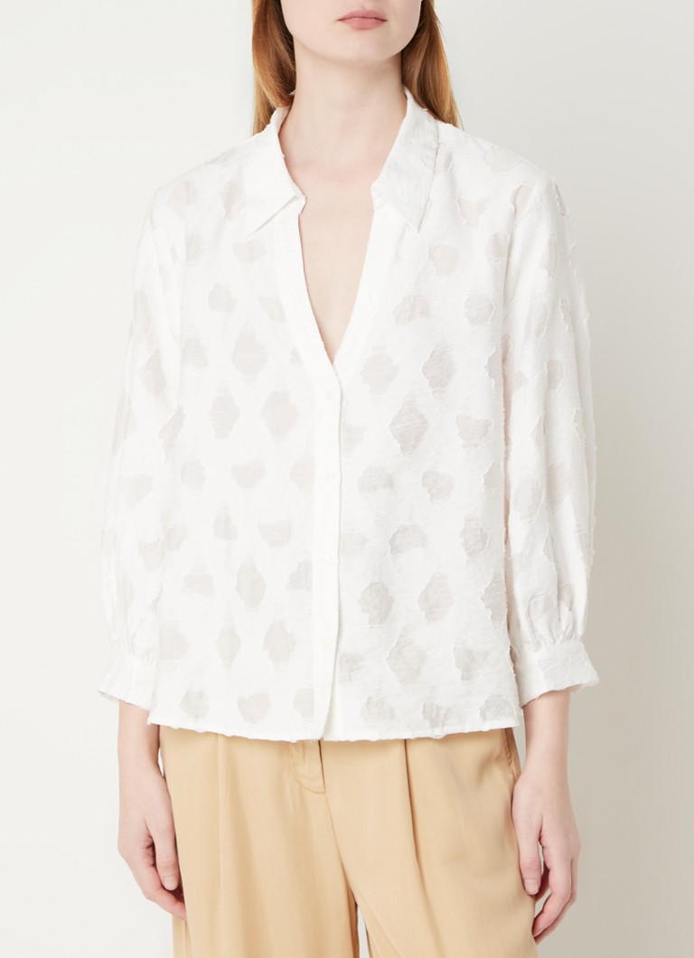 French Connection Freya blouse with V-neck