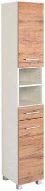 HELD MÖBEL Badmöbel-Set Avignon, (3-St), mit 3D-Spiegelschrank mit LED-Aufsatzleuchte