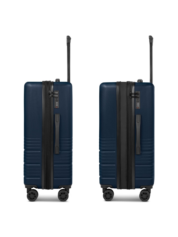 Camel Active Hanoi 4 Rollen Kofferset 3-teilig mit Dehnfalte in dark blue günstig kaufen onesize