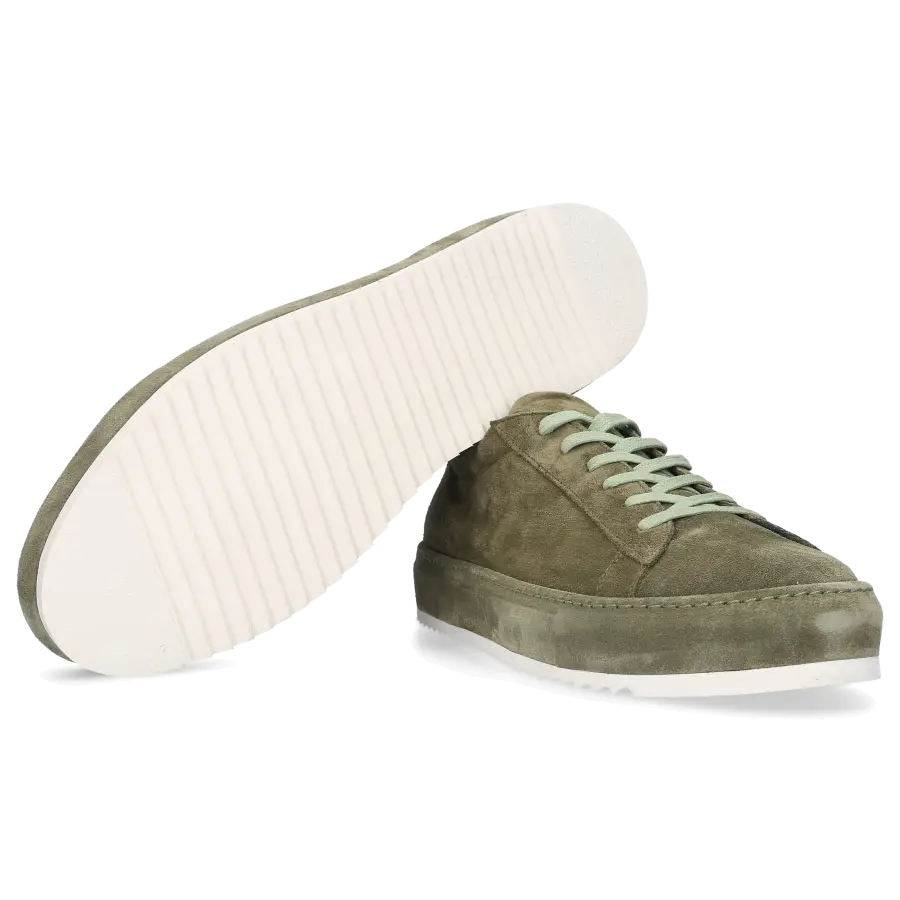 Philippe Model - Sneaker Marais L U Veloursleder grün - grün