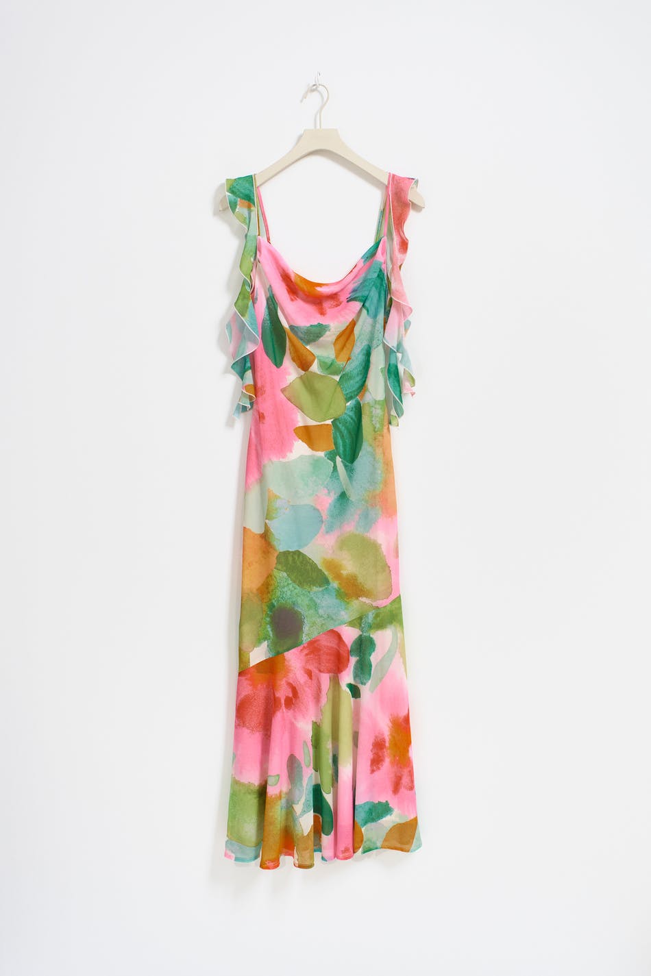 Frill maxi dress