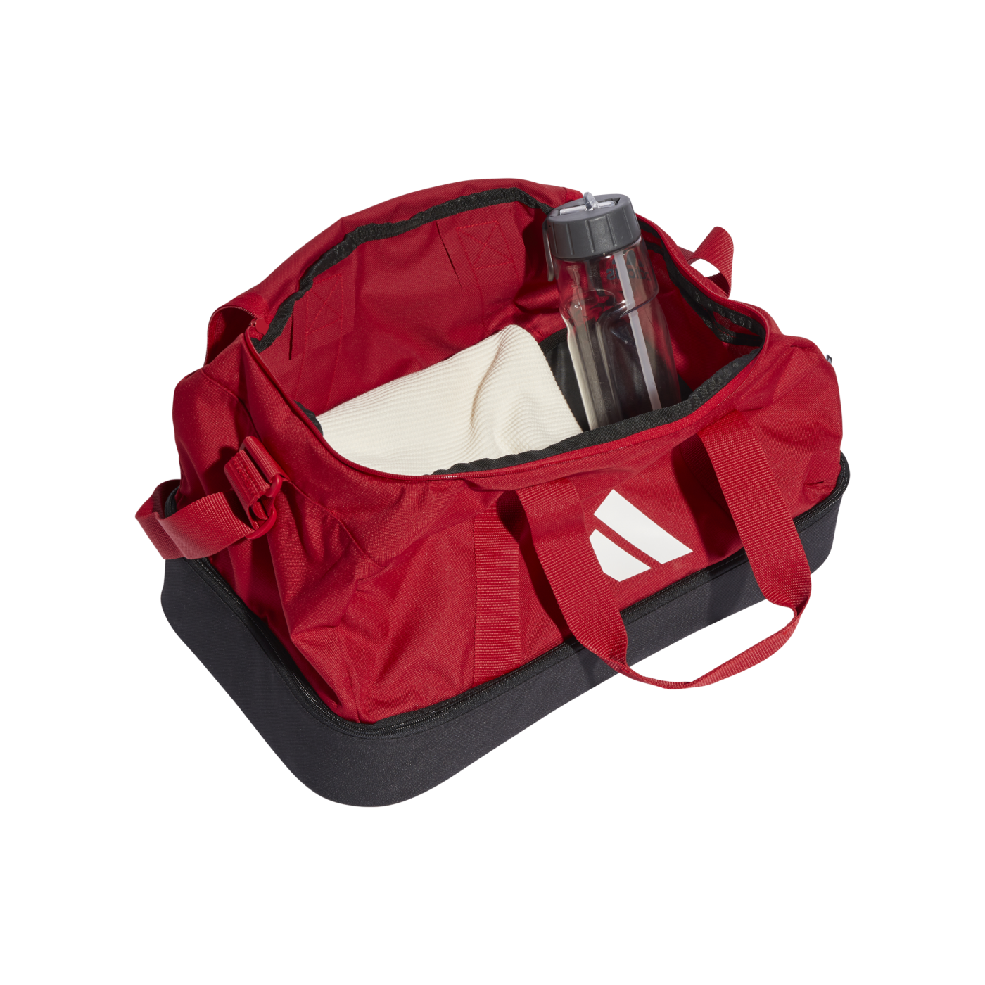 adidas Tiro League Duffel Bag Gr. S Rot Weiss