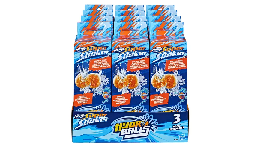 Hasbro - Nerf Super Soaker Hydro Balls 3er-Pack