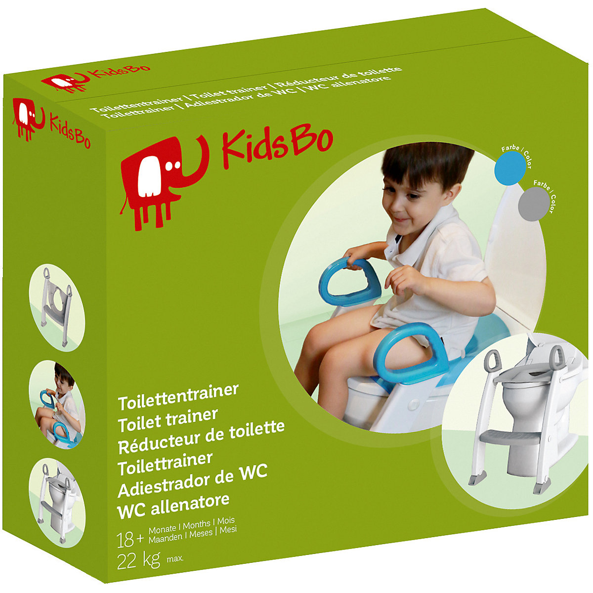 Toilettentrainer, weiß/grau