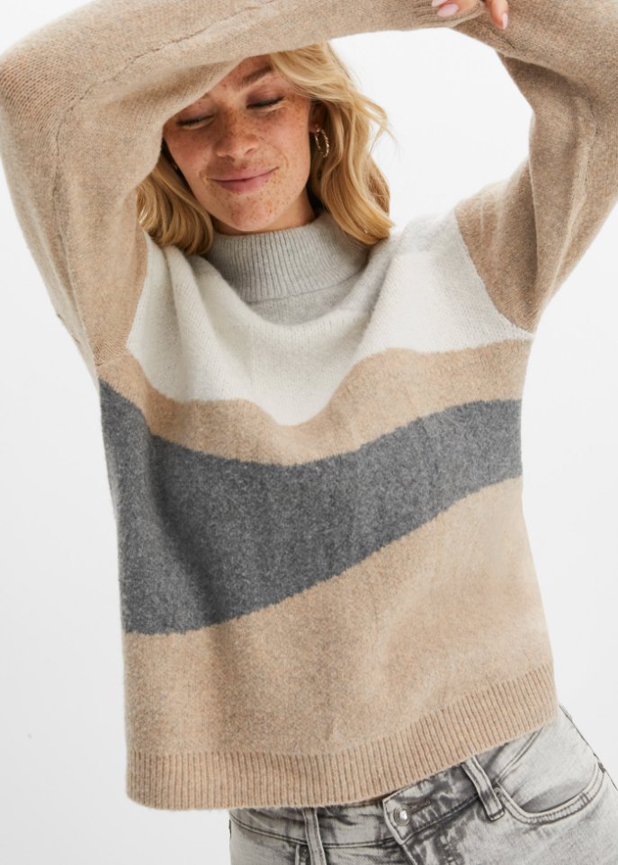 Pullover mit Colorblocking
