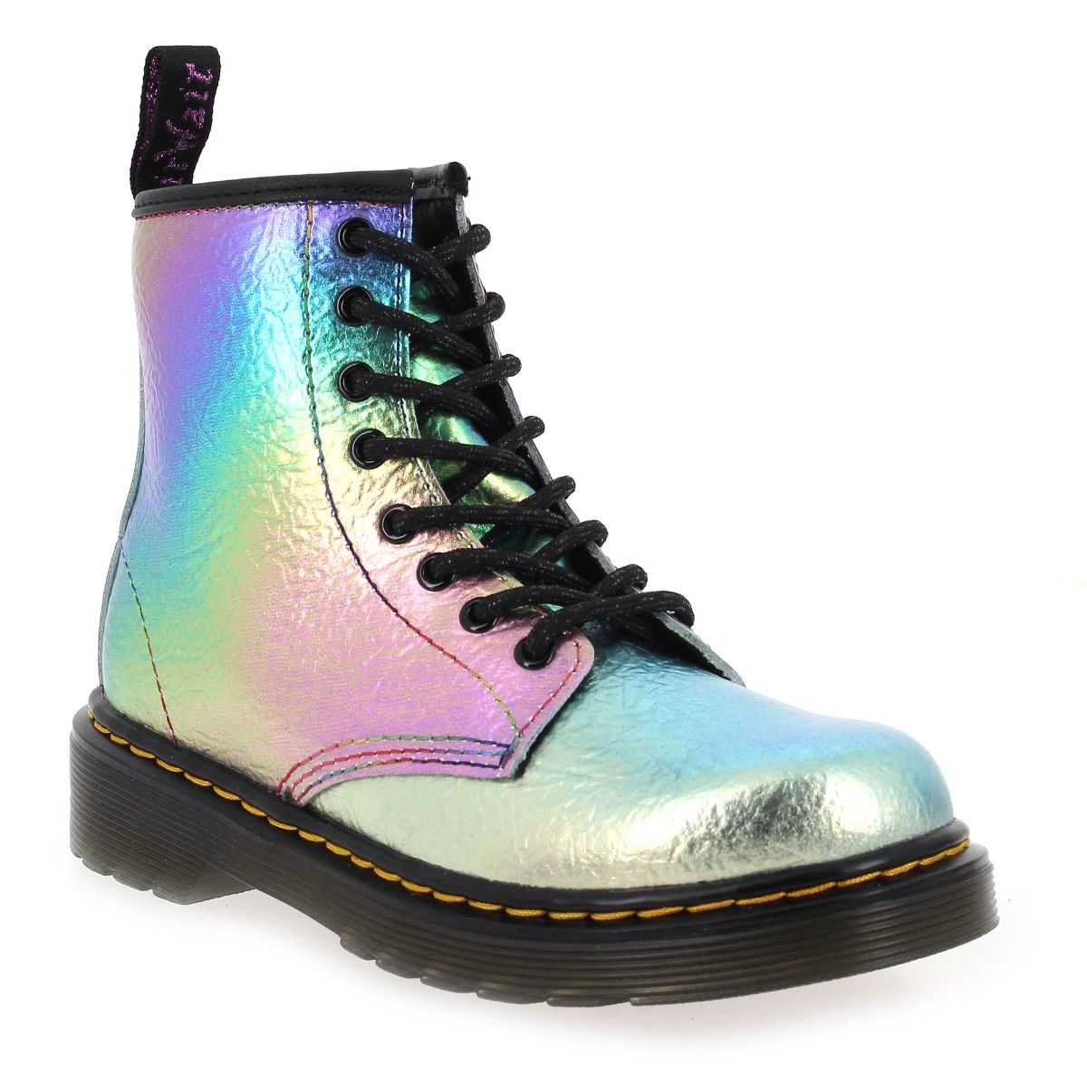 Dr Martens  1460 J MULTI RAINBOW - Multicolore Argent