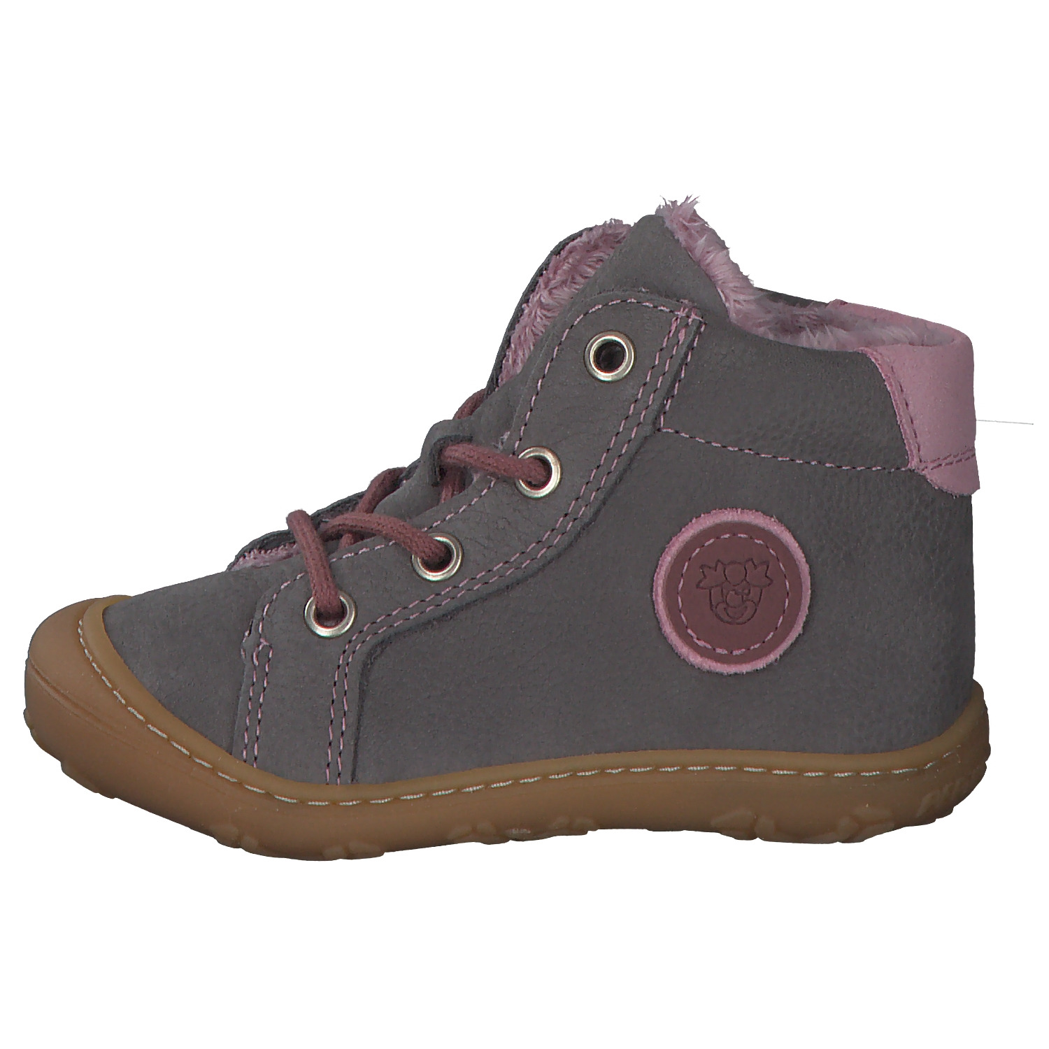 Ricosta Georgie 1202402 W, Lauflernschuhe, Kinder, Grau/Pink