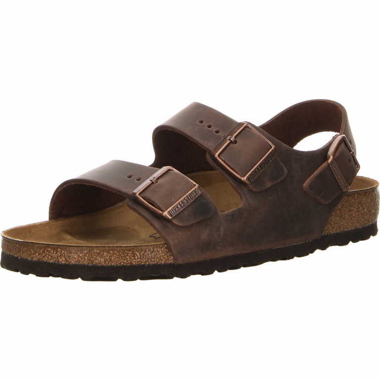 BIRKENSTOCK Komfort Sandalen braun Milano BS