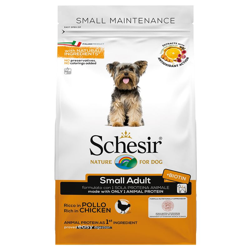 Schesir Dog Small Adult mit Huhn